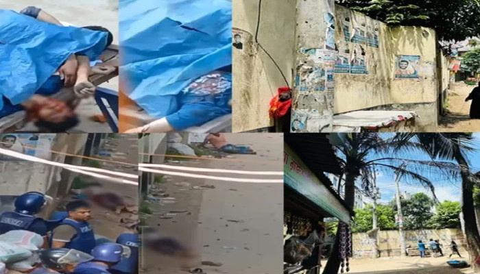 আশুলিয়া থানা রোডের গুলিবিদ্ধদের জড়ো করে পুড়িয়ে দিয়েছিল পুলিশ