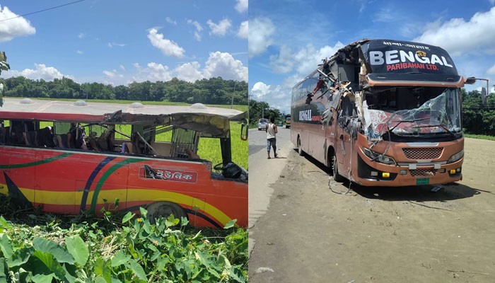 সিলেটে দুই বাসের মুখোমুখি সংঘর্ষে নিহত ৮