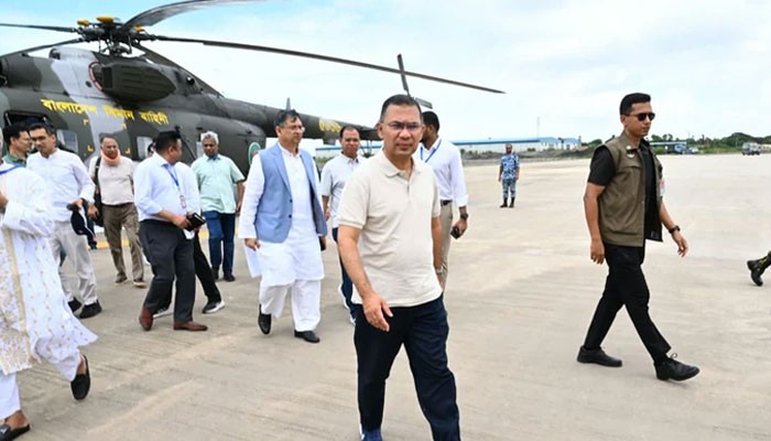 মহেশখালীর মাতারবাড়িতে পৌঁছেছেন প্রধানমন্ত্রী